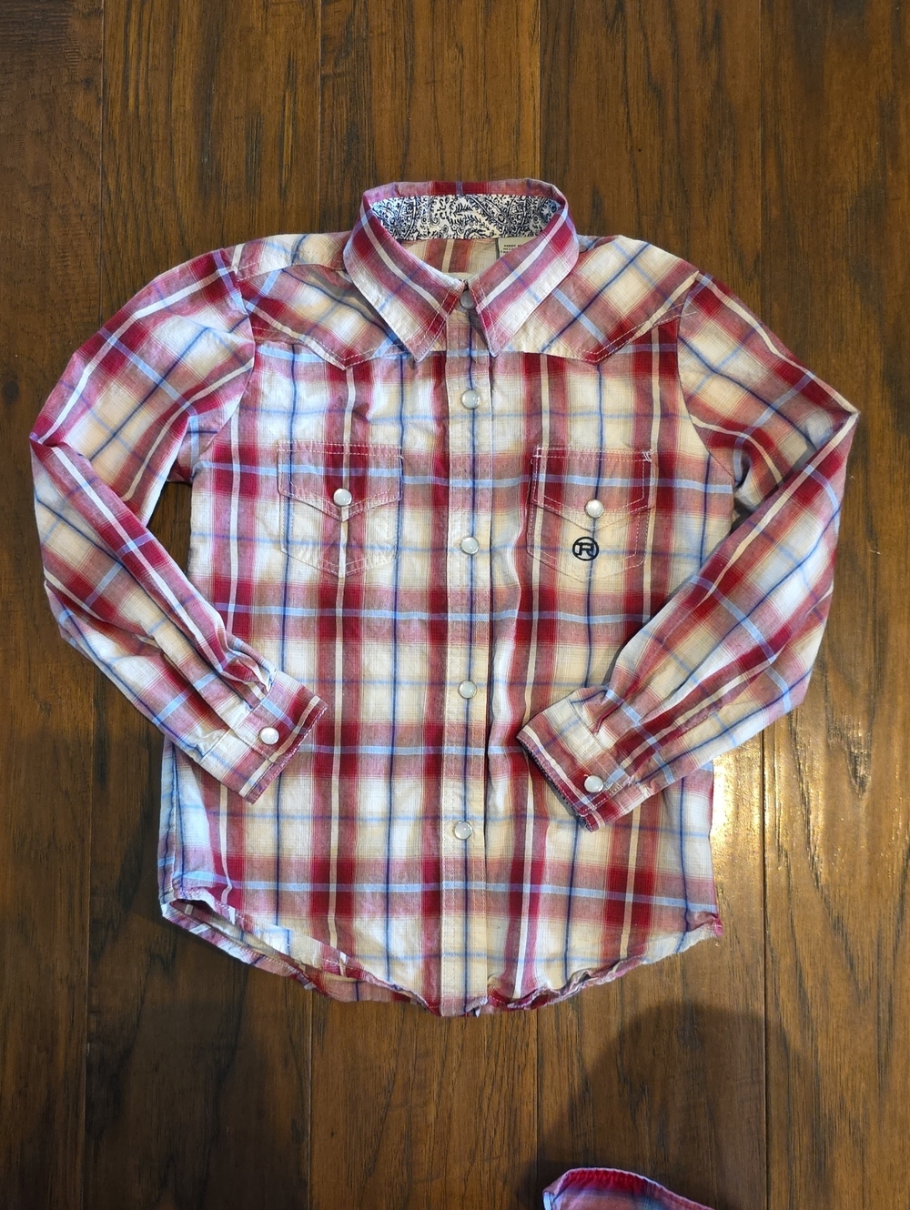Roper Plaid Button-Down Shirt Size XS (4-5)